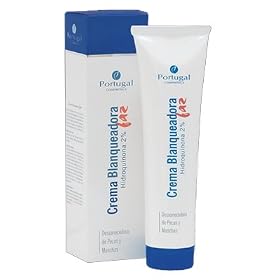 2% Hydroquinone - Skin Whitening Cream with 3oz tube - Portugal Crema Blanqueadora con 2% de Hidroquinona 90ml