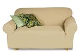 Sofa Slipcover Regular - Canvas Soft Weave - Linen Leaves