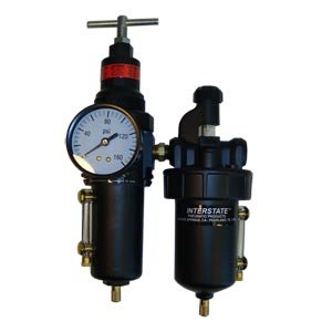 Interstate Pneumatics WC1341AG 1/4 Inch Standard T Handle Filter/Regulator/Lubricator Integral Combo