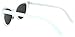 Ladies Cat Eye Vintage Wayfarer Smoke Lens Sunglasses White Frame