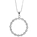 $25.95 Sterling Silver & Diamond-Accented Circle Pendant