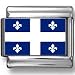 Quebec, Canada Flag Photo Italian Charm