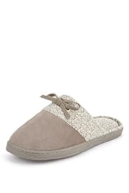 Secret Support™ Suede Ditsy Floral Print Slippers