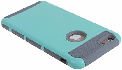 For iphone 6 Case , Flysunstore Pure Hybrid Silicone With Hard PC Pattern Design Double Layer Protective Skin Shell Cover Fit For Apple iphone 6 (4.7 inch) [GRAY MINT]