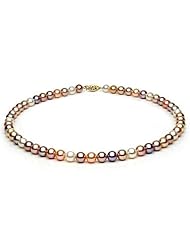 8-8.5mm Multi Colored Freshwater Pearl Necklace
