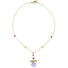 14K Gold Eve's Apple Chalcedony Necklace by Suz Andreasen MADE IN AMERICA by 