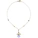 14K Gold Eve's Apple Chalcedony Necklace by Suz Andreasen, MADE IN AMERICA