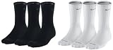 Nike SX4208 Dri-Fit Half-Cushion Crew Socks (X-Large/3 pair)