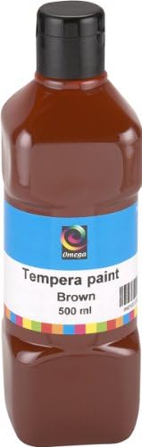Omega Tempera Paint, 500ml, Brown