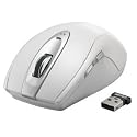 iBUFFALO レーザー式無線マウス 2.4GHz 5ボタン 58機能割当 L ホワイト BSMLW11LWH