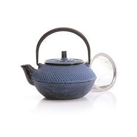 Hues N Brews Cast Iron Raised Teapot with Infuser 12-oz. by Hues N Brews