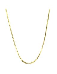 10 Karat Yellow Gold Venetain Box Chain (0.6 mm Thick)