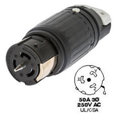 HUBBELL CS8364C AC Connector CA STD 50a 3-Phase 250v Female
