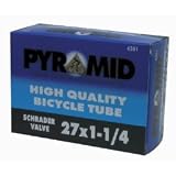 Pyramid Bicycle Tube 27 x 1-1/4 Schrader Valve by Pyramid