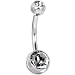 Jewelry : Black Diamond DOUBLE GEM Belly Ring