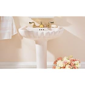 American Standard 0230.008.021 Seychelle Pedestal Sink Top, Bone