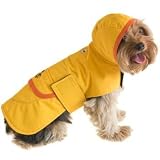 Boneheads Waterproof Raincoat for Dogs Medium, Medium, Color:Yellow