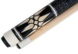 Hardwood Maple 58 2 pce 19 oz Pool Cue Billiard Table Stick Black