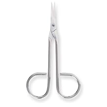 Nickel Coated Steel Disposable Sharp Scissor, 4-1/2" Length, for Single Use (Pack of 100)