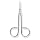 Nickel Coated Steel Disposable Sharp Scissor, 4-1/2" Length, for Single Use (Pack of 100)