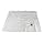 San Jamar 402WA Poly Cotton 2 Sided Bistro Apron, 33" Length x 30" Width, White