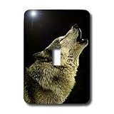 Wild animals - Timber Wolf - Light Switch Covers - single toggle switch