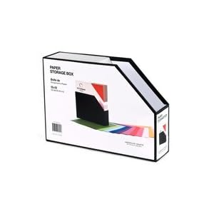 American-Crafts-12-Inch-by-12-Inch-Paper-Storage-Box-Black