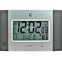 Silver Wall Clock with Radio Control