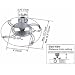 Barkan 90 Projector Ceiling Mount Bracket 360 degree rotation  from Barkan