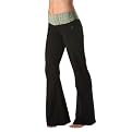 Marika Women's Ruched Waist Yoga Pant - Black/Green&nbsp;