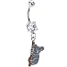 Grey Koala Bear Belly Ring