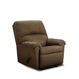 Albany Microfiber Recliner in Chocolate Suede Recliner Type: 3 Way Recliner