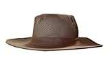 DCI Basic Safari Mesh Vented w/Side Button Snaps Hat - (3 Different Colors), XL, Khaki