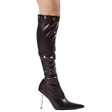 Womens Sexy Black Boots Thigh Book Knee Boot Ankle Boot 3 In 1 CONVERTIBLE Boot 4 Inch Heel