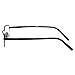 EyeBuyExpress Rectangle Black Reading Glasses Half Rim Spring Hinges