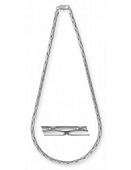 Simon Frank 14k White Gold Overlay 24-inch Cobra Necklace