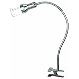 Lite Source LS-165PS Eye Halogen Clip-On Lite, Polished Steel, GU10 35Wx1