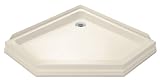 KOHLER K-9455-47 Devonshire Neo-Angle FRP Shower Receptor, Almond