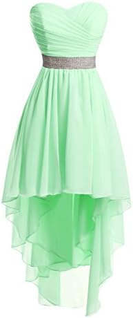 Chengzhong Sun Women High Low Lace Up Prom Party Homecoming Dresses (12, Mint_green)