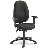 Global 31403BKPB09 Malaga Series High-Back Multi-Tilter Chair, Acrylic/Polyester, Black