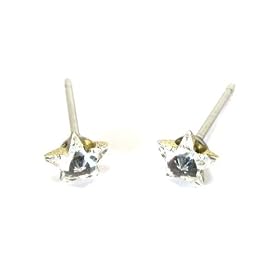 Crystal Star Shape Swarovski Austrian Crystal Earrings, 5mm