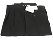 Ralph Lauren Men's Double Pleated Black Wool Cashmere Dress Pants - Size 44 x30