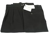Ralph Lauren Men's Double Pleated Black Wool Cashmere Dress Pants - Size 36 x30