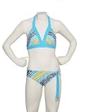Diagonal 2pc Halter Swimwear