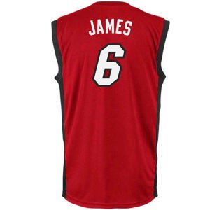NBA adidas LeBron James Miami Heat Revolution 30 Performance Jersey - Red (Large)