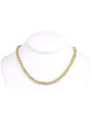 14k Gold Vermeil White Seed Pearl Cluster Chain Beaded Link Necklace