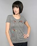 Obey The Flossin T-Shirt in Heather Gray,T-shirts for Women
