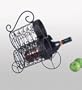 3 Bottle Iron Scroll Wine Holder