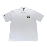 Antigua University of Michigan Excellence Desert Dry White Mesh Shirt