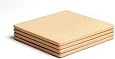 Pizzacraft PC0103 7.5" Square Cordierite Mini Baking/Pizza Stones, Set of 4